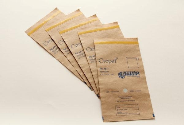 пакеты из крафт-бумаги для стерилизации