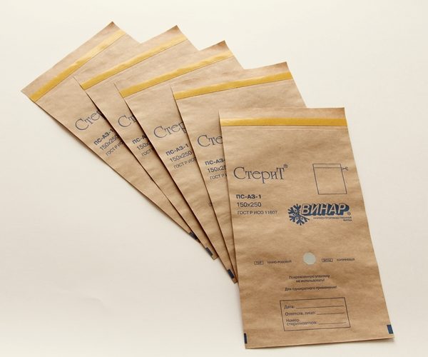 пакеты из крафт-бумаги для стерилизации