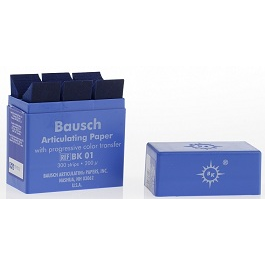 Бумага артикуляционная ВК01, синяя, Bausch (300 листов, 200мкн)